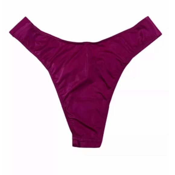 Victoria’s Secret Very Sexy Satiny Bombshell Brazilian Slip metallic V Panty M - Picture 4 of 6